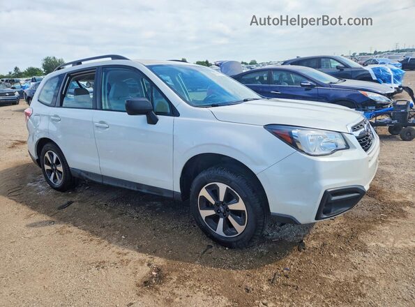 JF2SJABC5JH401583 2018 SUBARU FORESTER White Delantero derecho