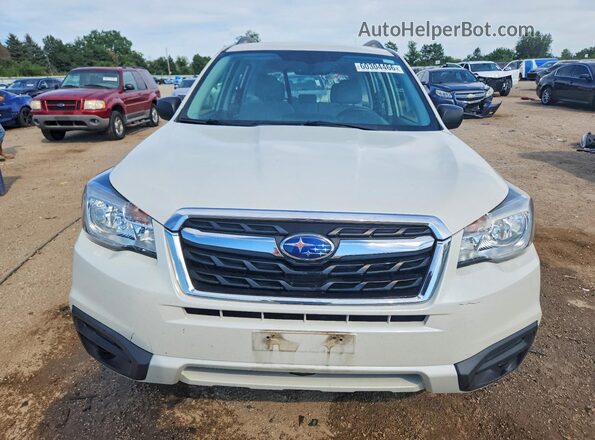 JF2SJABC5JH401583 2018 SUBARU FORESTER White Vista frontal
