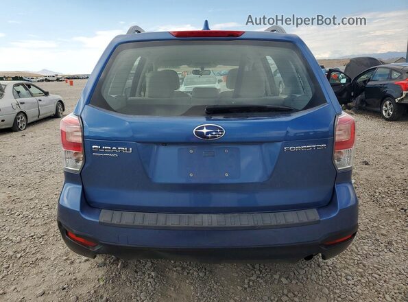 JF2SJABC5JH477143 2018 SUBARU FORESTER Blue Rear view