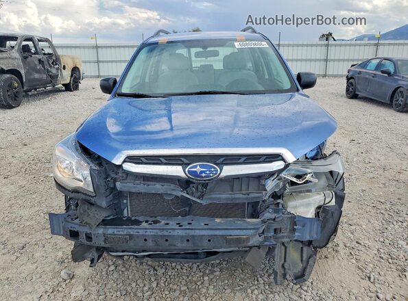 JF2SJABC5JH477143 2018 SUBARU FORESTER Blue Front view