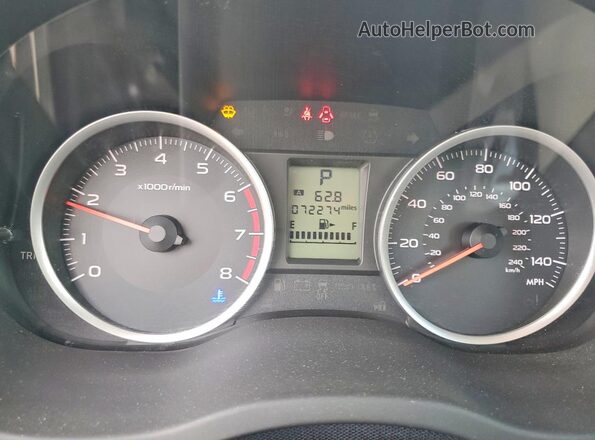 JF2SJABC5JH477143 2018 SUBARU FORESTER Blue Instrument cluster view