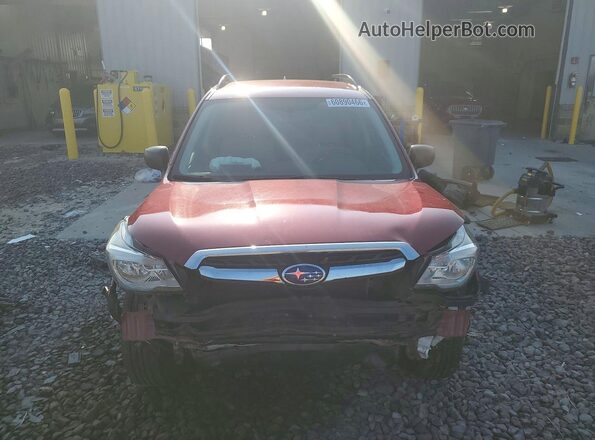 JF2SJABC5JH578473 2018 SUBARU FORESTER Maroon Դիմացի տեսք