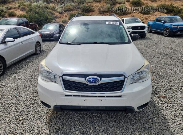 JF2SJABC6GH514418 2016 SUBARU FORESTER Белый Вид спереди