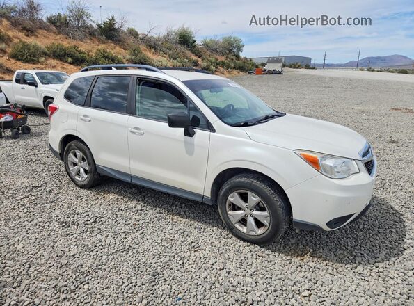 JF2SJABC6GH514418 2016 SUBARU FORESTER Белый Передняя правая четверть