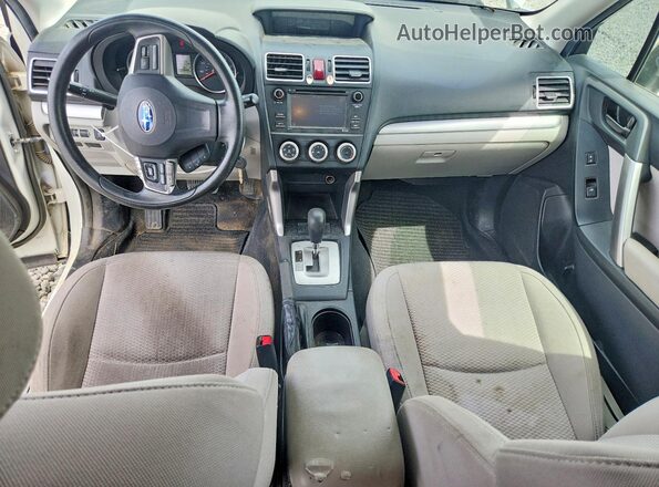 JF2SJABC6GH514418 2016 SUBARU FORESTER Белый Вид панели приборов