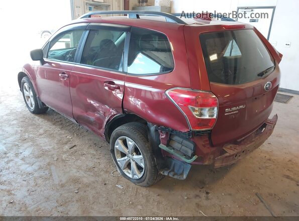 JF2SJABC6GH520767 2016 SUBARU FORESTER Red Հետևի ձախ