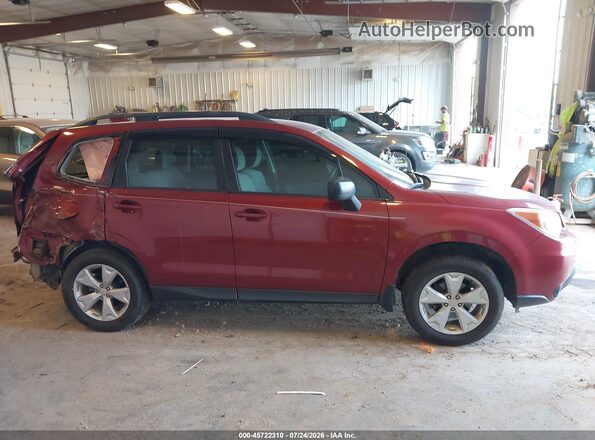 JF2SJABC6GH520767 2016 SUBARU FORESTER Red Սալոնի հետևի տեսք