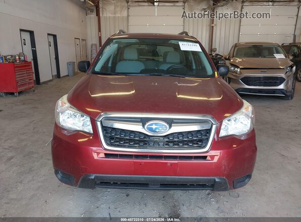 JF2SJABC6GH520767 2016 SUBARU FORESTER Red Սարքավորումների վահանակի տեսք
