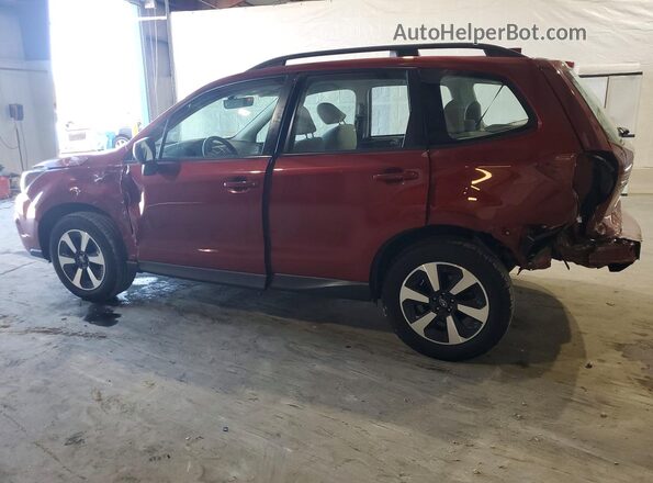 JF2SJABC6HH596085 2017 SUBARU FORESTER Red Trasero izquierdo
