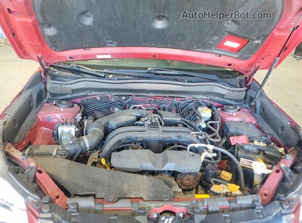 JF2SJABC6HH596085 2017 SUBARU FORESTER Red Vista del compartimento del motor