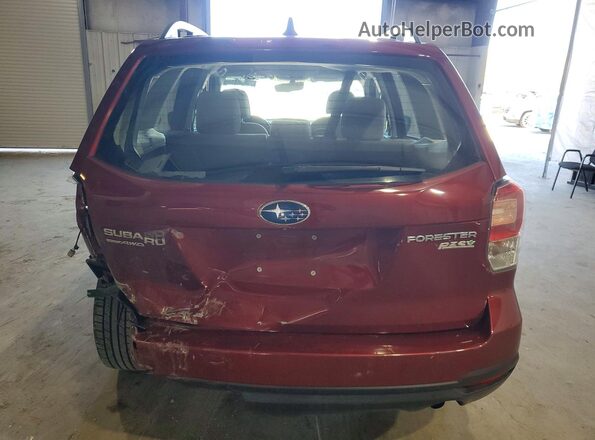 JF2SJABC6HH596085 2017 SUBARU FORESTER Red Vista trasera