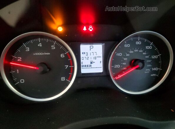 JF2SJABC6HH596085 2017 SUBARU FORESTER Red Vista del cuadro de instrumentos