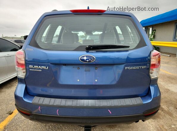 JF2SJABC6JH549550 2018 SUBARU FORESTER Blue Vista trasera