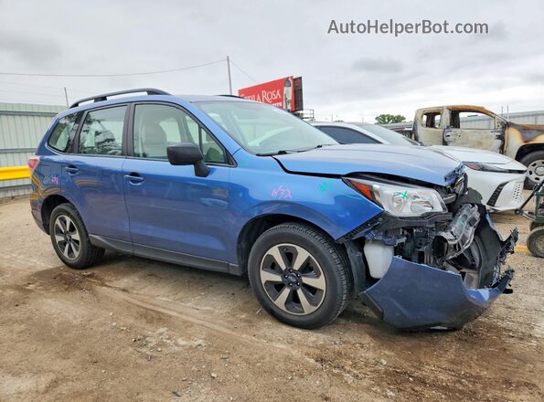 JF2SJABC6JH549550 2018 SUBARU FORESTER Blue Delantero derecho