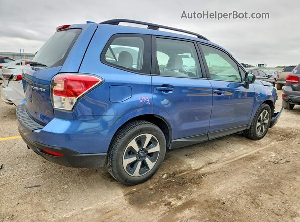 JF2SJABC6JH549550 2018 SUBARU FORESTER Blue Trasero derecho