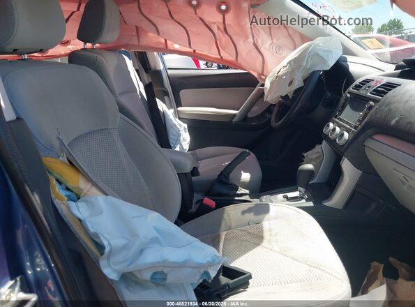 JF2SJABC7JH491335 2018 SUBARU FORESTER Blue Вид салону спереду
