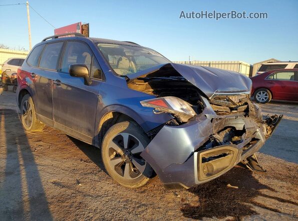 JF2SJABC7JH570715 2018 SUBARU FORESTER Blue Front right