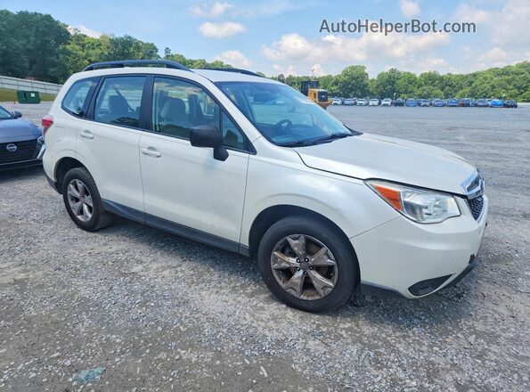 JF2SJABC8GH403840 2016 SUBARU FORESTER White Передня права чверть