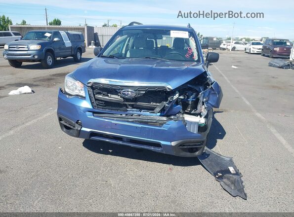 JF2SJABC8JH584431 2018 SUBARU FORESTER Blue წინა ხედი