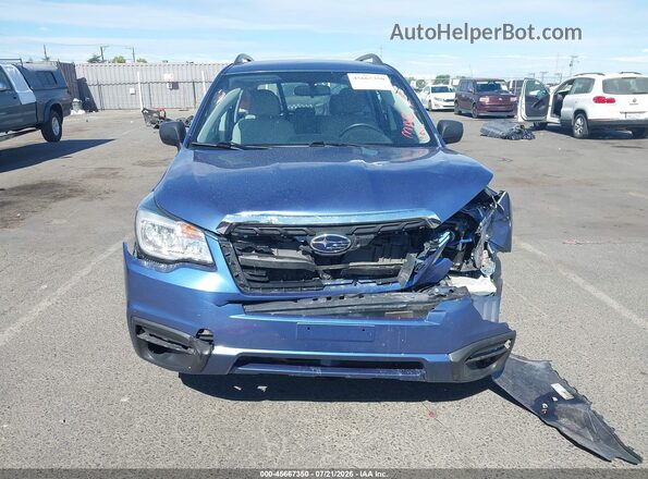 JF2SJABC8JH584431 2018 SUBARU FORESTER Blue ხელსაწყოთა პანელის ხედი