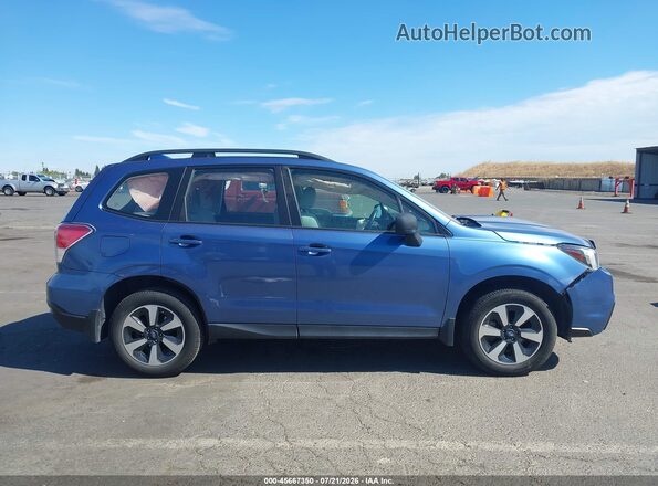 JF2SJABC8JH584431 2018 SUBARU FORESTER Blue უკანა სალონის ხედი
