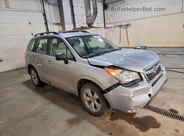 JF2SJABC9GH514221 2016 SUBARU FORESTER Silver Delantero derecho