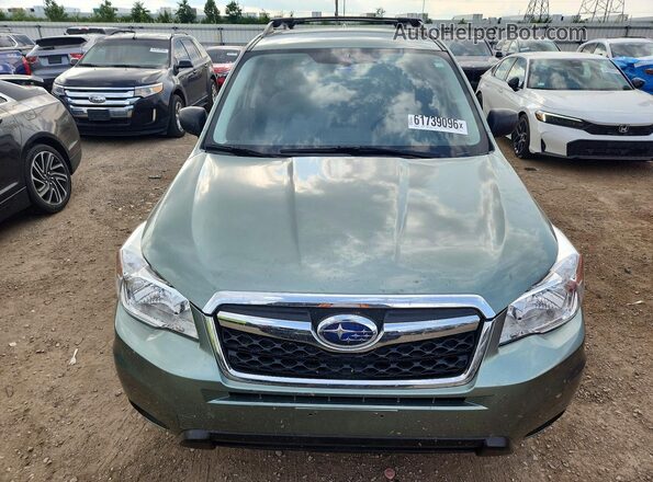 JF2SJABCXGH453574 2016 SUBARU FORESTER Green წინა ხედი
