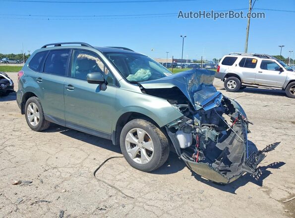 JF2SJADC0GH469313 2016 SUBARU FORESTER Зеленый Передняя правая четверть