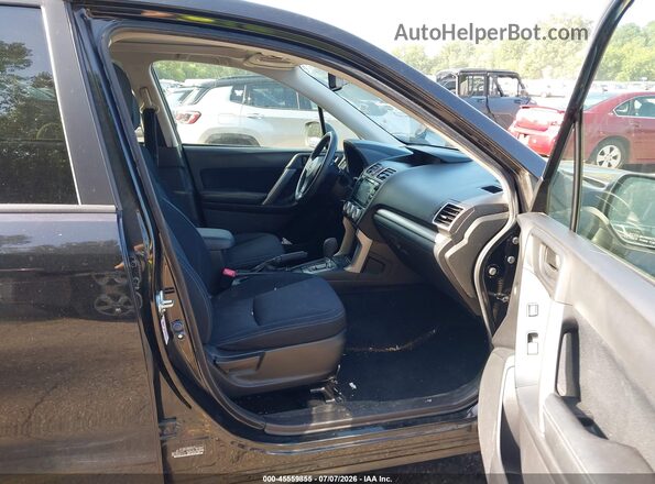 JF2SJADC0GH493627 2016 SUBARU FORESTER Black Widok wnętrza z przodu