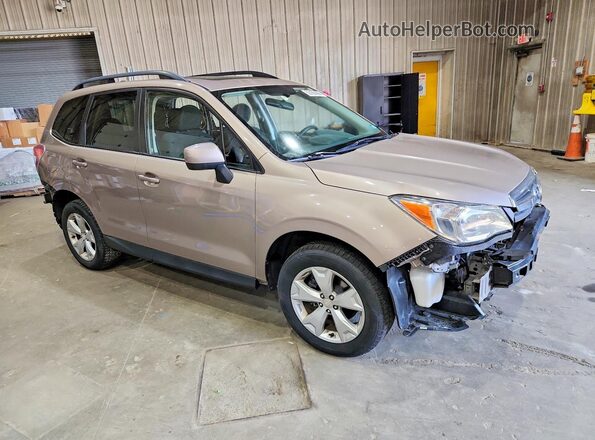 JF2SJADC1GH402672 2016 SUBARU FORESTER Желто-коричневый Передняя правая четверть