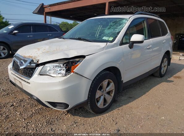 JF2SJADC1GH429984 2016 SUBARU FORESTER White Առջևի ձախ երեք քառորդ տեսարան