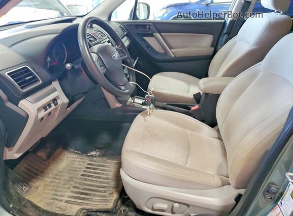 JF2SJADC1GH478330 2016 SUBARU FORESTER Green Սալոնի դիմացի տեսք
