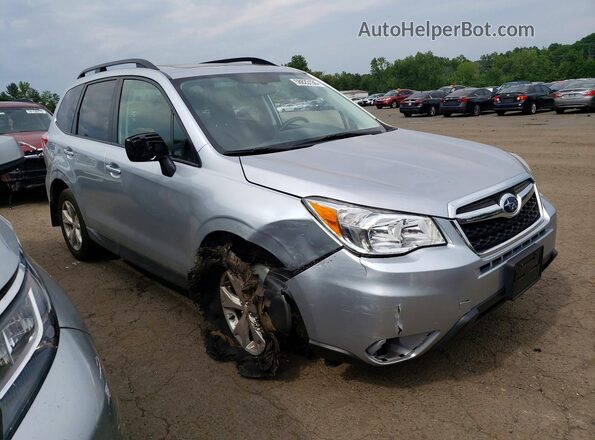 JF2SJADC1GH489540 2016 SUBARU FORESTER Silver Delantero derecho