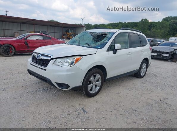 JF2SJADC1GH500228 2016 SUBARU FORESTER White წინა მარცხენა ხედი სამი მეოთხედიდან