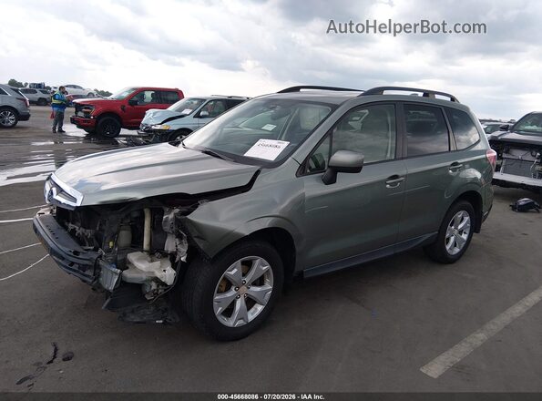 JF2SJADC2GH413728 2016 SUBARU FORESTER Green Передня ліва чверть