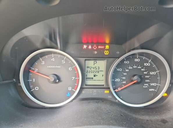 JF2SJADC2GH422638 2016 SUBARU FORESTER Black Սարքավորումների վահանակի տեսք