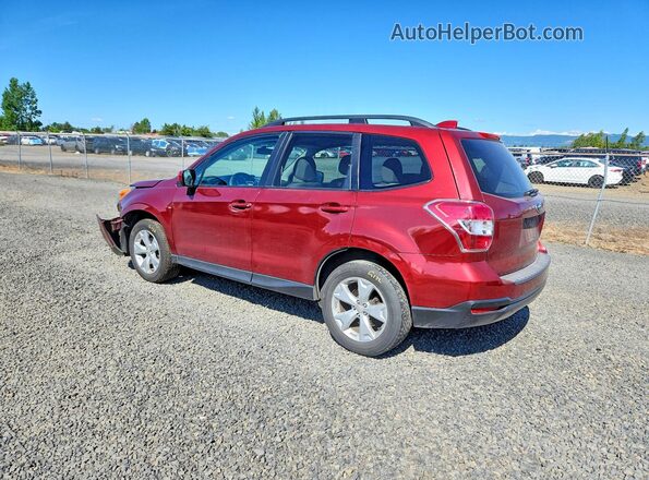 JF2SJADC2GH506653 2016 SUBARU FORESTER Темно-бордовый Задняя левая четверть
