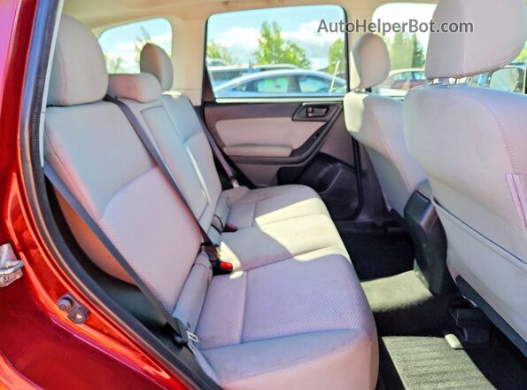 JF2SJADC2GH506653 2016 SUBARU FORESTER Темно-бордовый Вид задней части салона