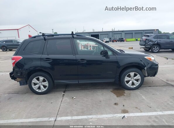 JF2SJADC3GH435673 2016 SUBARU FORESTER Black უკანა სალონის ხედი