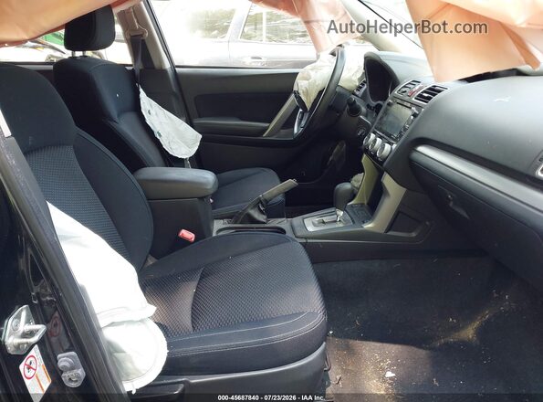 JF2SJADC3GH542657 2016 SUBARU FORESTER Black წინა სალონის ხედი