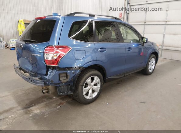JF2SJADC3GH557868 2016 SUBARU FORESTER Синий Задняя правая четверть
