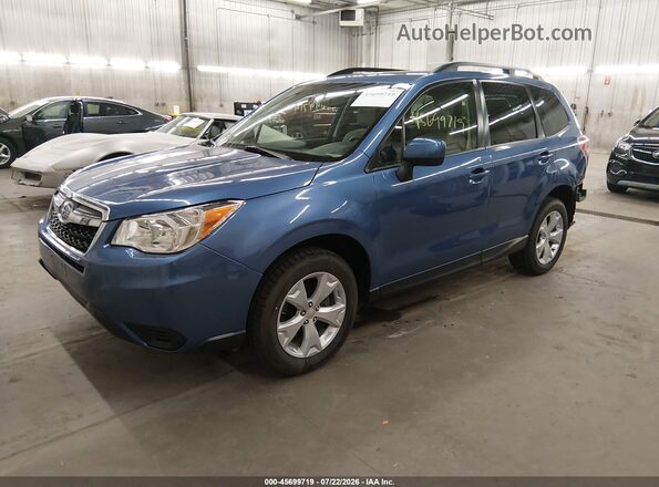JF2SJADC3GH557868 2016 SUBARU FORESTER Синий Передняя левая четверть