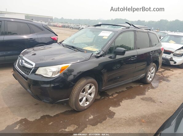 JF2SJADC3GH558969 2016 SUBARU FORESTER Black წინა მარცხენა ხედი სამი მეოთხედიდან