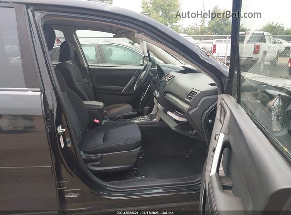 JF2SJADC3GH558969 2016 SUBARU FORESTER Black წინა სალონის ხედი