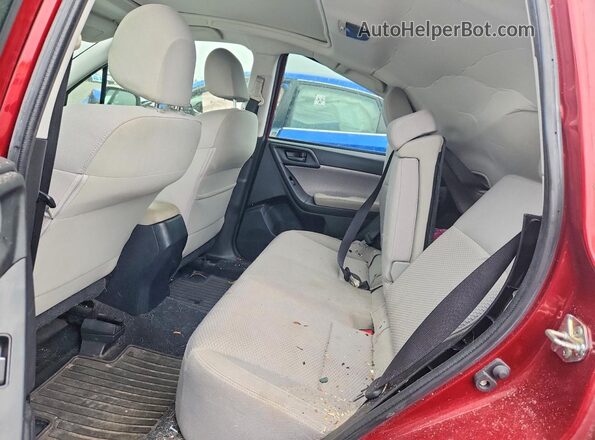 JF2SJADC3JH525252 2018 SUBARU FORESTER Red Rear interior view