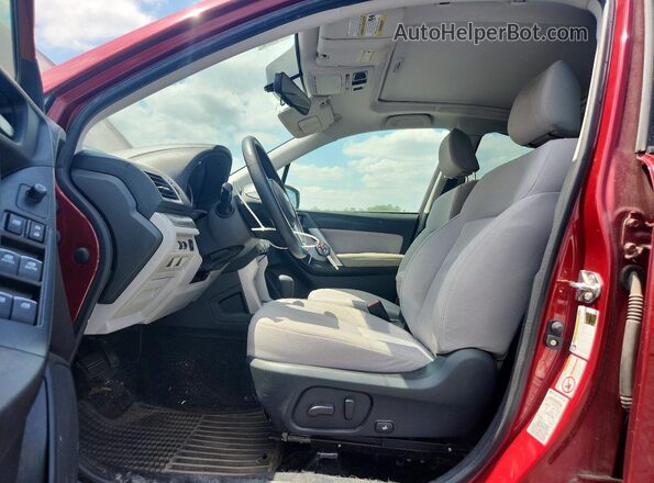 JF2SJADC3JH525252 2018 SUBARU FORESTER Red Front interior view