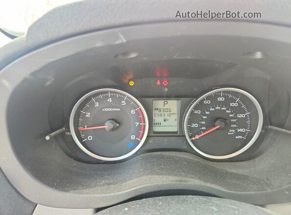 JF2SJADC3JH525252 2018 SUBARU FORESTER Red Instrument cluster view