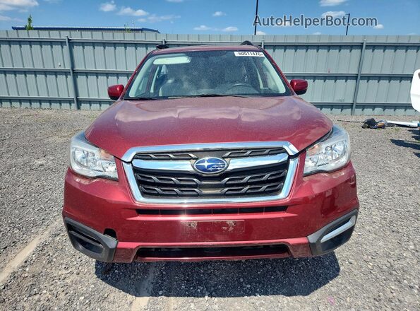 JF2SJADC3JH525252 2018 SUBARU FORESTER Red Front view