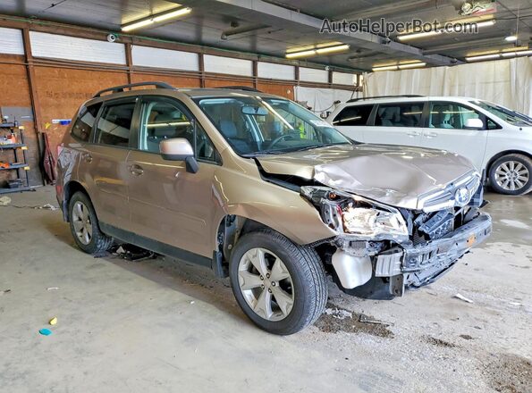 JF2SJADC4GH401421 2016 SUBARU FORESTER Желто-коричневый Передняя правая четверть