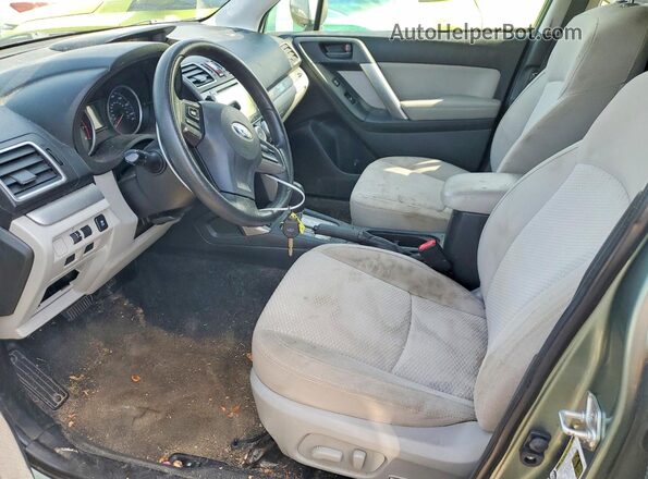 JF2SJADC5GH426196 2016 SUBARU FORESTER Green Vista interior delantera